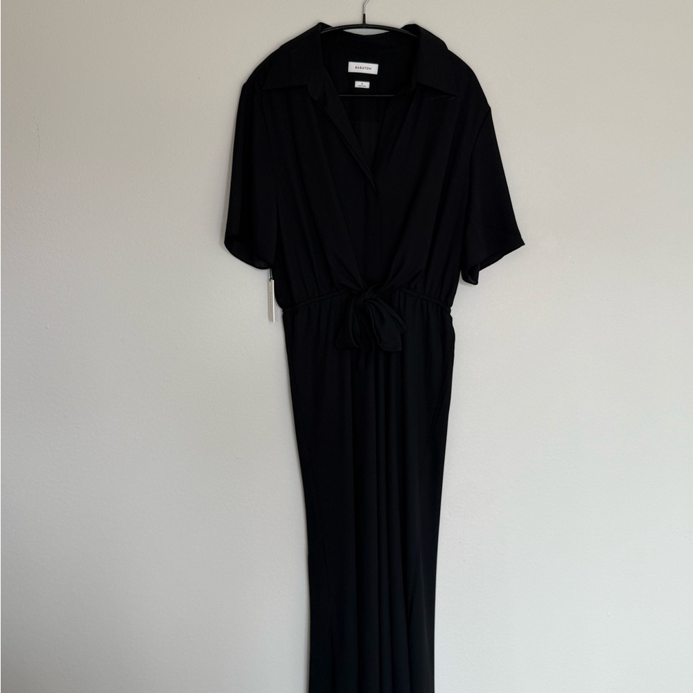 Aritzia Babaton Black short sleeve Dress- small